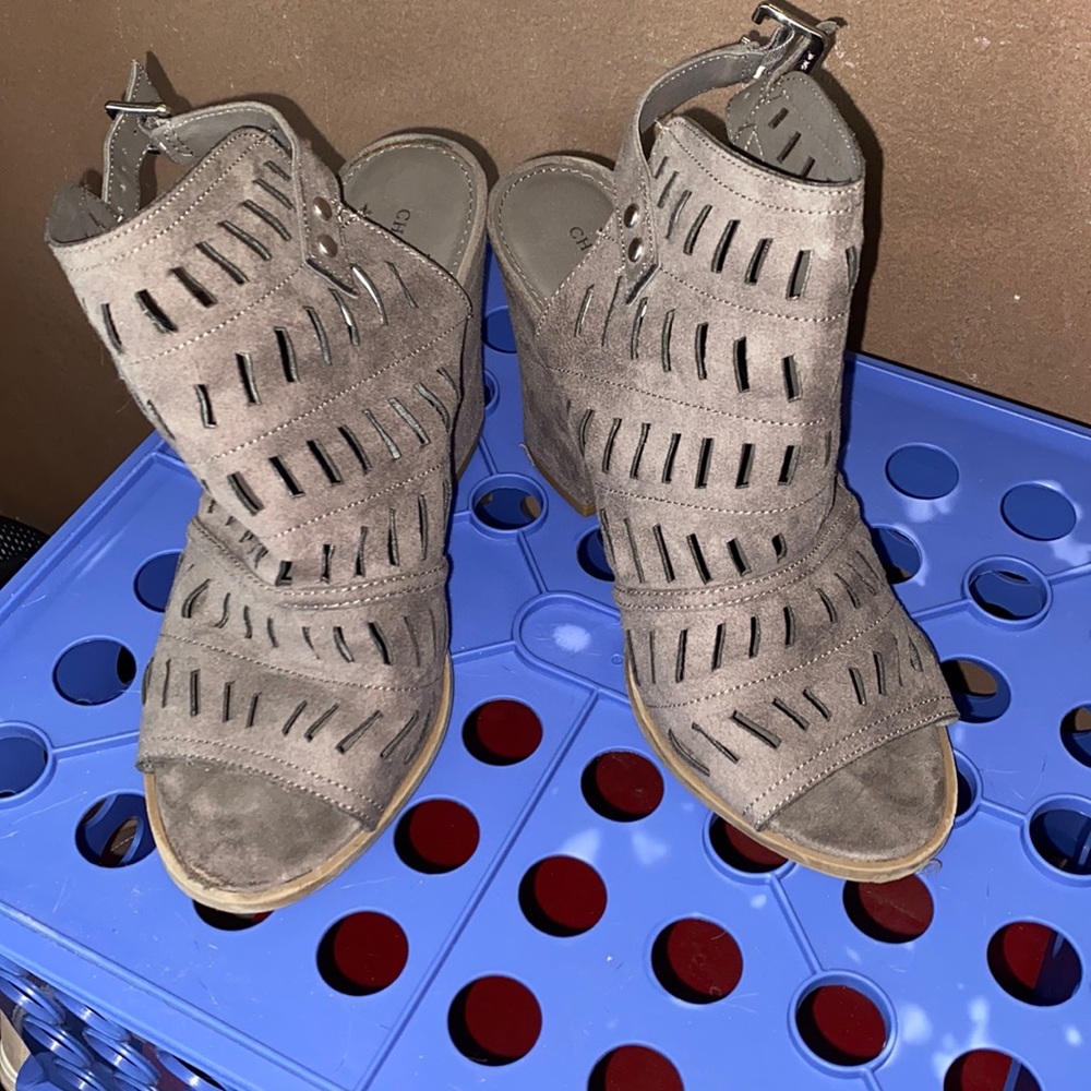 Dark gray booties